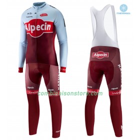 Maillot Cyclisme Hiver + Collant à Bretelles 2018 Team Katusha-Alpecin N001